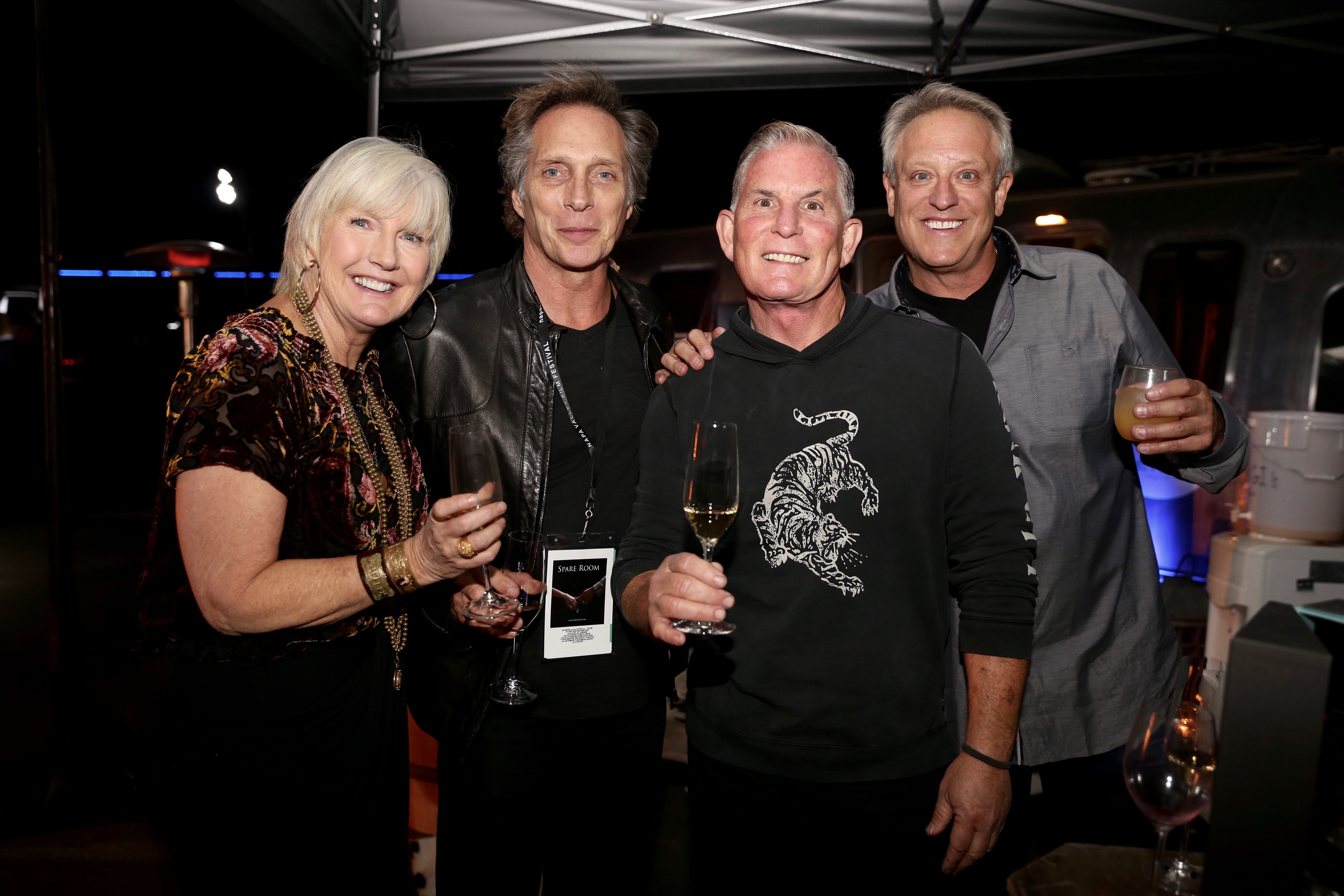 Vintner Steve Reynolds with sister, Cathy brother in law, Todd and Actor William Richtner